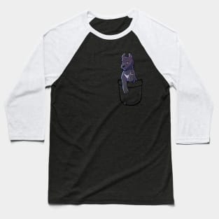 Pocket Cute Cane Corso Dog Baseball T-Shirt